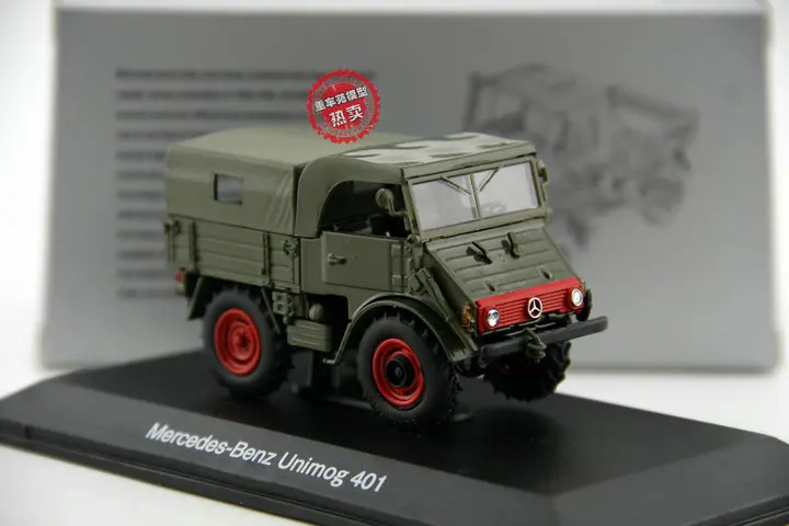 Классическая литая игрушка модель в масштабе 1:43 Mercedes Benz Unimog U401 внедорожник для