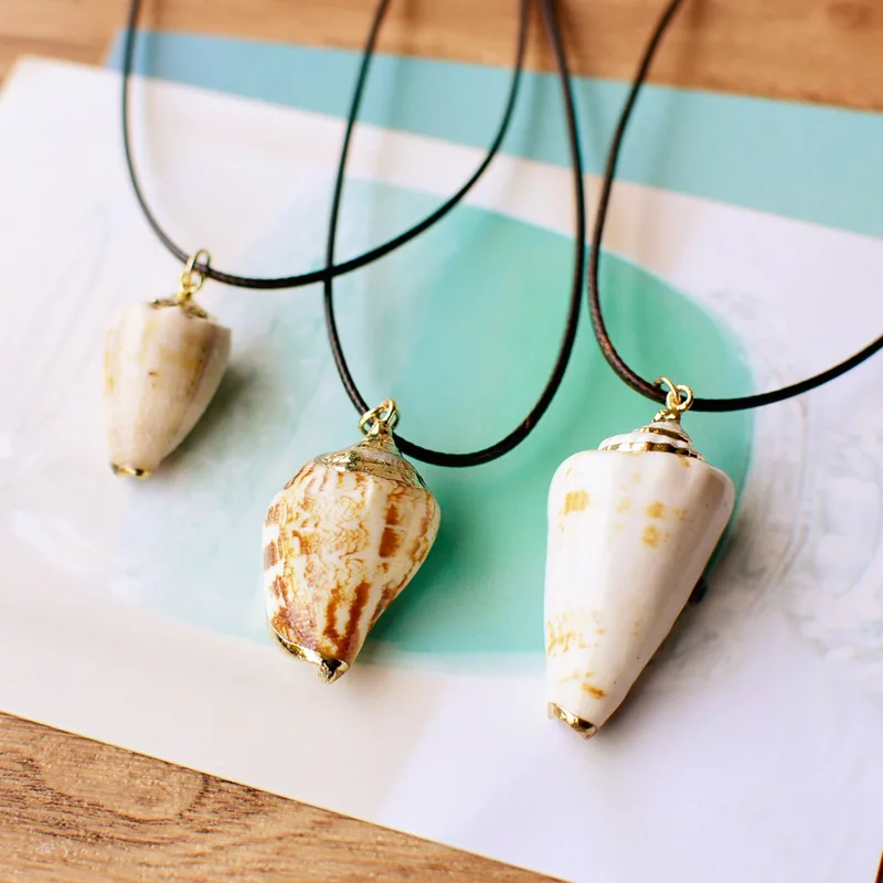 DH-84531 /TRACYSGER/ cowry shell charm necklace | Украшения и аксессуары