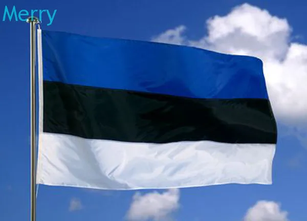 Estonia Национальные флаги, баннеры 150x90 см флаг страны из полиестера из Германии, Испании, Франции, Испании - Цвет: Estonia