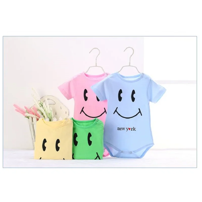 Комбинезон для мальчиков и девочек Smile 3 24 месяцев хлопок 100% 4 цвета|newborn bodysuit|bodysuit
