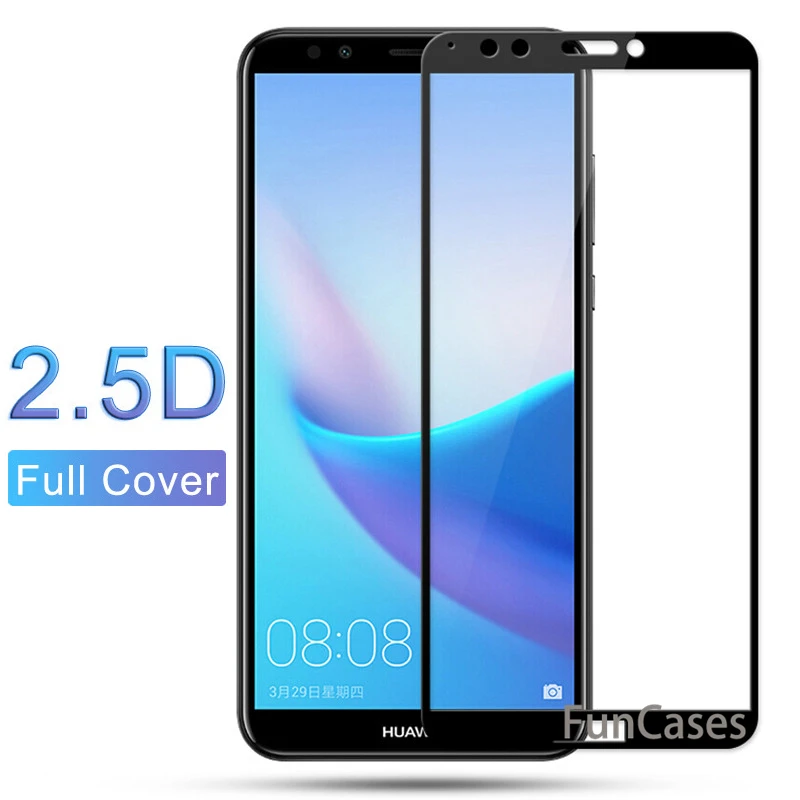 360 Оригинальное Защитное стекло для huawei Y5 Y6 Y7 Prime 2018 чехол закаленное Y9 Y6Prime Y 6 7