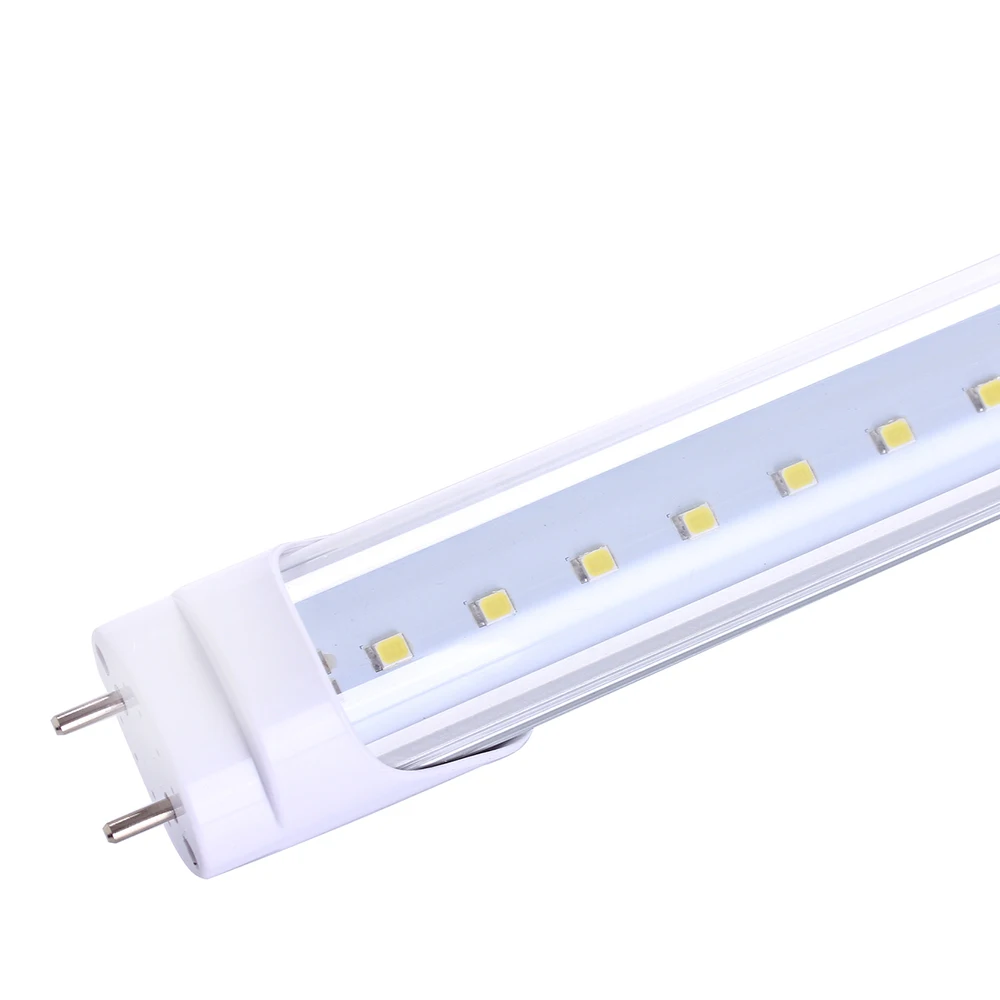 2 шт. светодиодные трубки 10 Вт T8 600 мм 2835 SMD AC220V холодный белый Интегрированный свет