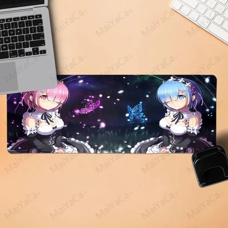 

MaiYaCa big mouse pad anime zero rem Beautiful Anime Mouse Mat for cs dota 2 LOL gaming mouse pad free mouse pad