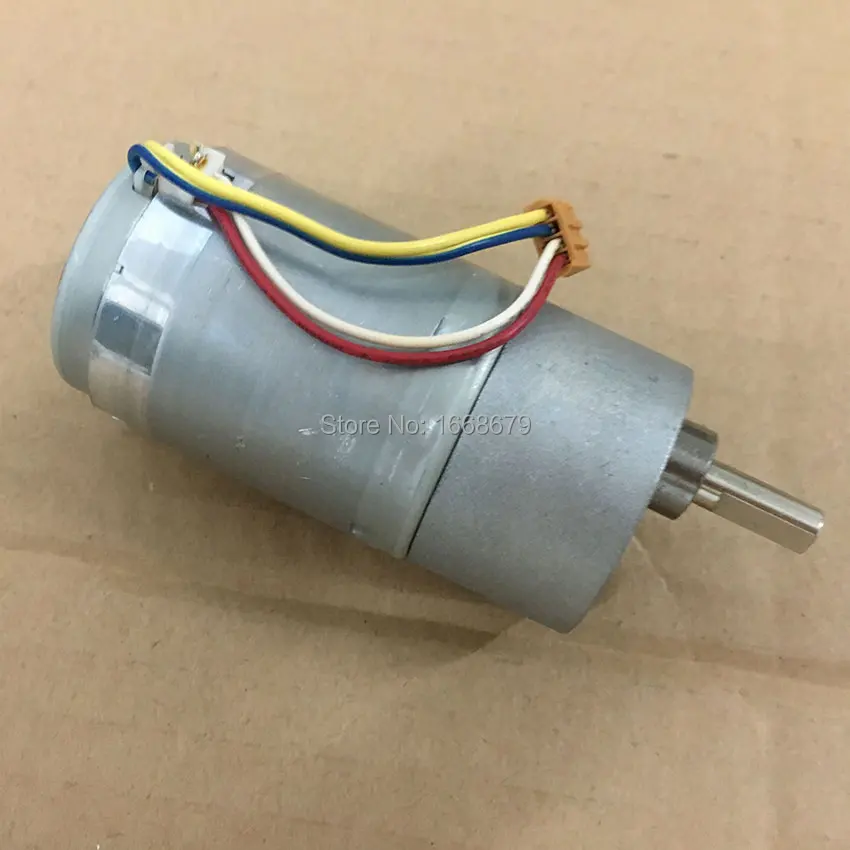 Электрический редукторный двигатель постоянного тока 12 В кодировщик 37 мм