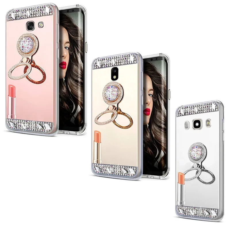 Для Samsung Galaxy J3 2017 J5 J7 2016 A7 2018 A8S S8 S9 S10 S10E J6 Plus J4 J8 чехол для телефона зеркальное