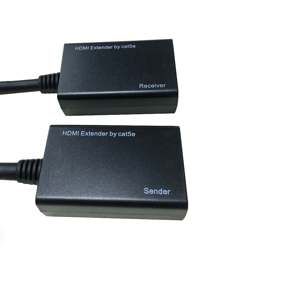 1080P HDMI совместимый удлинитель TX/RX 30 м CAT6 сигнальный сетевой кабель с ИК