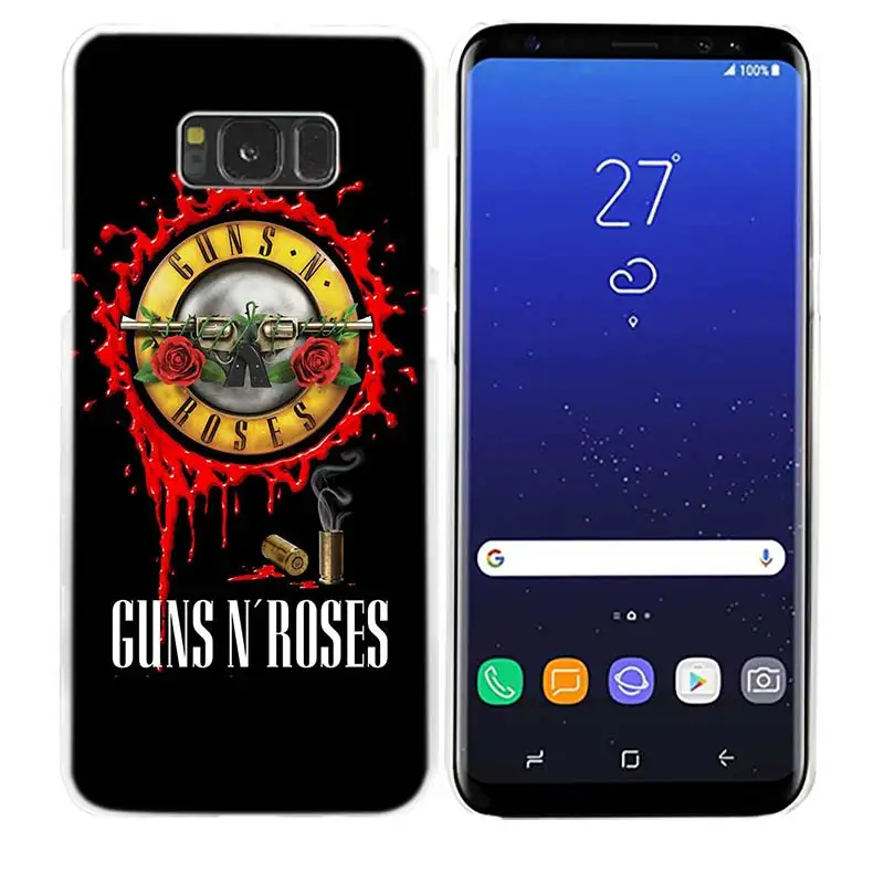 01 Пистолеты n roses хорошее время для samsung Galaxy Note 8 9 M30 M20 M10 S10 S9 S8 плюс S7 S6 Край жесткий пластиковый телефон Чехол - Цвет: 01