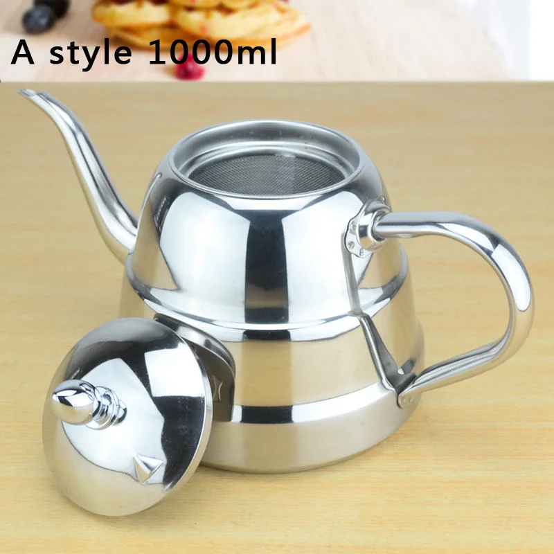 A style 1000ml Sanqia, стиль, заварочный чайник из нержавеющей стали, чайное ситечко, заварник, заварочный чайник, заварочный чайник - Цвет: A style 1000ml