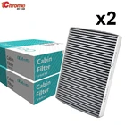 2x автомобильный воздушный фильтр с активированным углем для Volkswagen Golf Bora Polo Audi A3 TT Skoda Octavia SEAT Arosa 1J0819644A