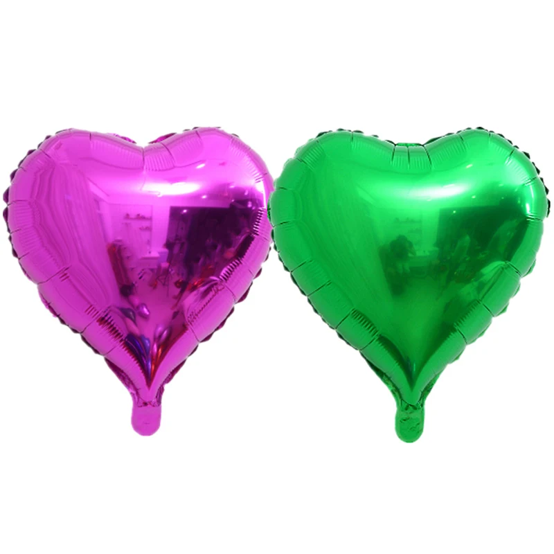 5p rose red 5p green 10 шт. 10 дюймов сердце любовь воздушные шары надувные фольгированные шары Свадьба День святого Валентина украшения гелиевый воздушный шар Globos день рождения - Цвет: 5p rose red 5p green