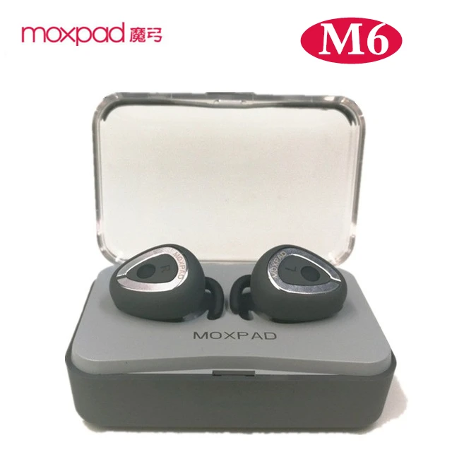 

Новинка 2017! Moxpad M6 Беспроводной наушники отделяя вкладыши Bluetooth 4,1 наушники TWS стерео музыкальные гарнитуры с зарядным чехол