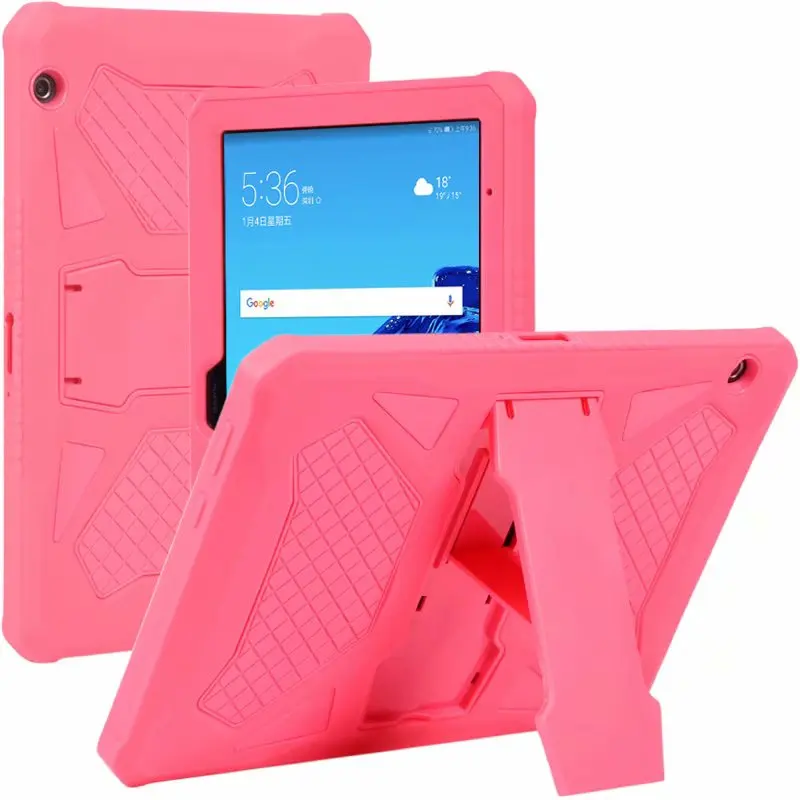 Чехол из поликарбоната для huawei MediaPad T5 10 10," Чехол, сверхмощная броня, противоударный силиконовый чехол для huawei T5 10 AGS2-W09/L09/L03/W19 чехол+ подставка для ручек
