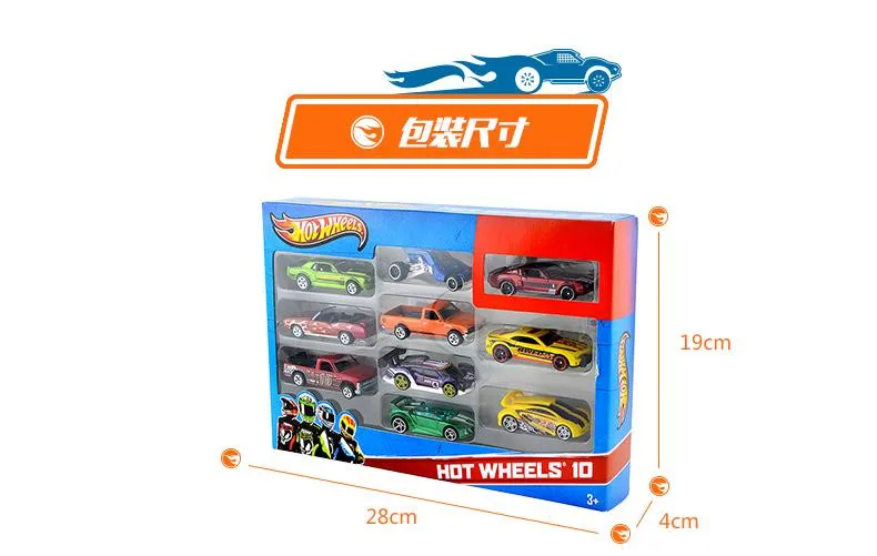 Hot Wheels 1: 64 мини-модель трек ESS BSC 10 автомобильный комплект игрушек для детей Diecast Hotwheels 54886 модели автомобилей подарок на день рождения для детей