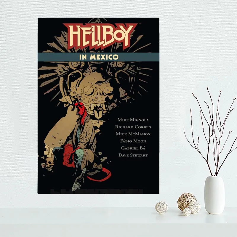Hellboy художественный плакат на заказ холст плакат искусство отделочная ткань для дома ткань на стену плакат печать шелковая ткань - Цвет: 3