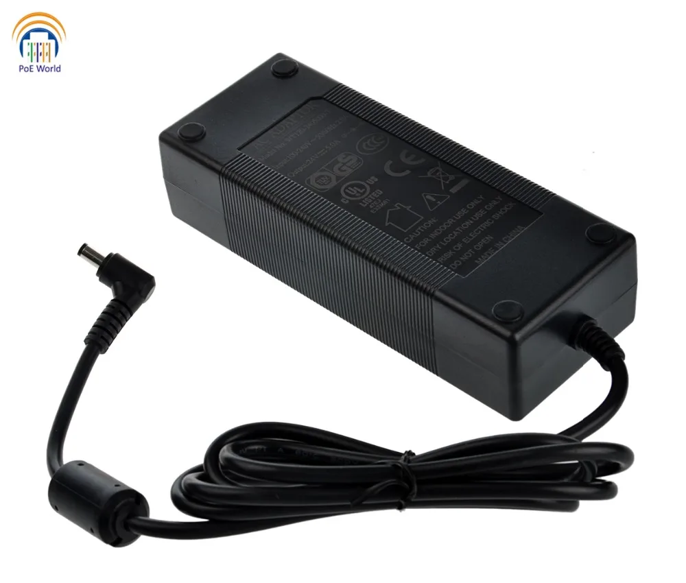 24V120W CCTV промышленный адаптер питания PoE Макс 120 ватт выход AC для переключатель