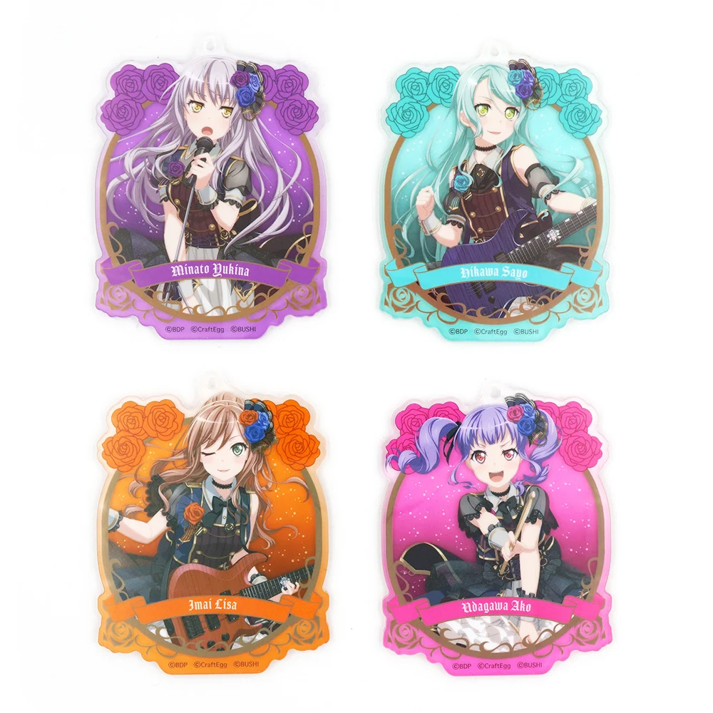 Bang Dream! Roselia Аниме игра Minato Yukina Hikawa Sayo Imai Lisa Udagawa Ako акриловый брелок | Украшения и