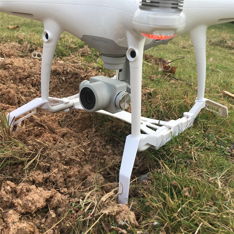 Heightened Landing Gear Stabilizers Tall Extended Skid + Gimbal Protection Board Camera Guard for DJI Phantom 4PRO 4PRO+|guard camera|skid