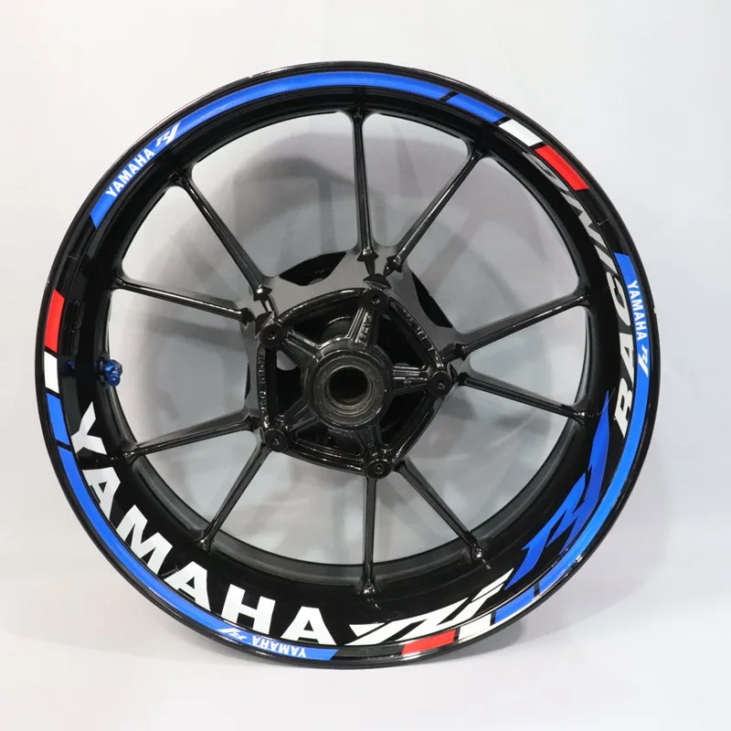 Водонепроницаемый светоотражающий стикер для мотоциклов YAMAHA R1, индивидуализированные наклейки на колеса, светоотражающая лента в полоску