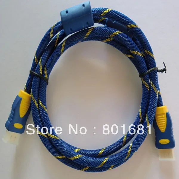 KUYiA позолоченный 5ft 1 5 м hdmi кабель 4 с нейлоновой сеткой и двойной ферритовые