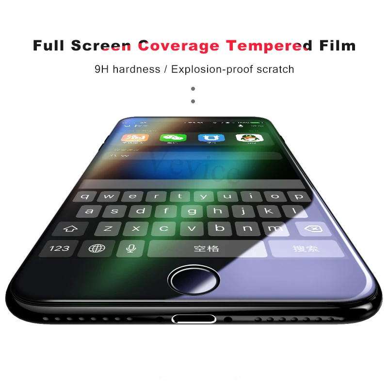 5D полное покрытие закаленное стекло для iPhone XS Max 7 8 Plus X XR 6 6s Защита экрана Стекло S