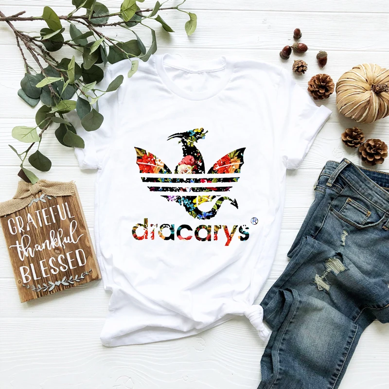Винтаж Harajuku Dracarys футболка для женщин Игра престолов Эстетическая мать дракона