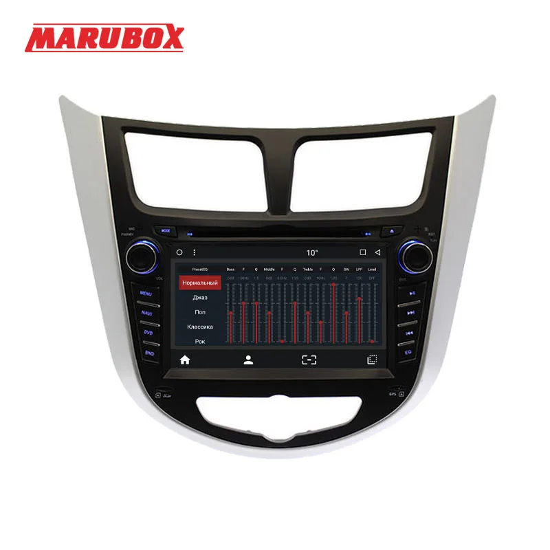 Marubox 7A300MT8 Штатное головное устройство для Hyundai Solaris 2013+ на ОС Android 8.1 IPS 7&quot DVD
