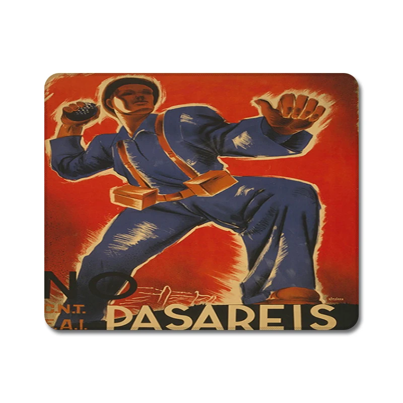 Vintage WW2 Propaganda Nature Rubber Table Mouse Pad Laptop Computer Enclosure Mousepad Mat | Компьютеры и офис