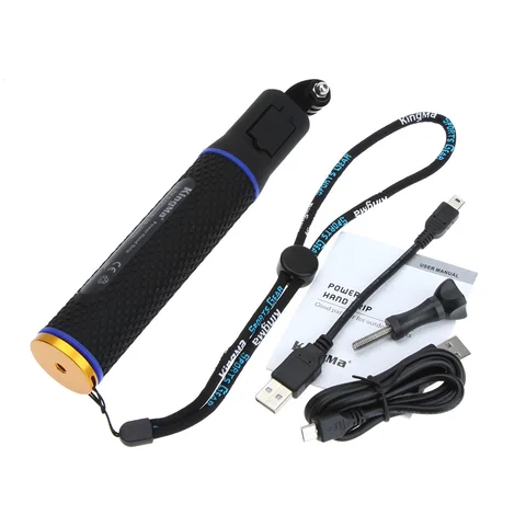 Power Bank 5200 мАч Ручная палка для селфи Монопод для GoPro Hero12 10 5 7 SJCAM EKEN Крепление для экшн-камеры