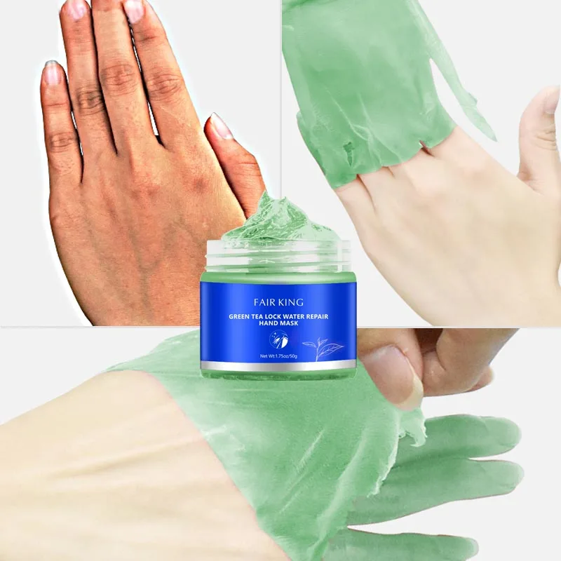 

Green Tea Hand Wax Exfoliating Hydrating Whitening Hand Mask SK88
