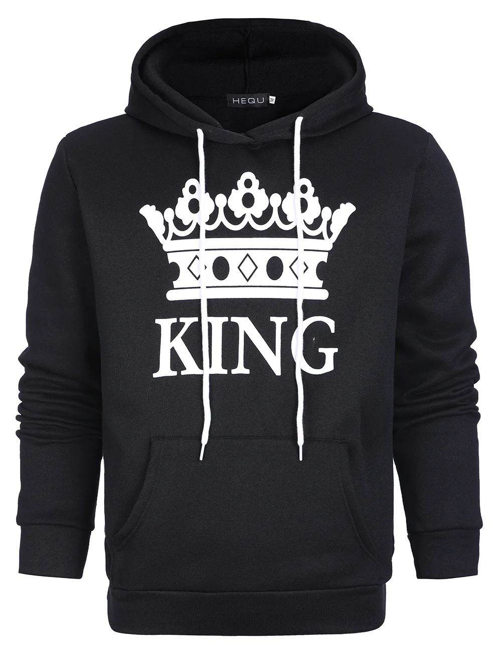 Новинка, женские и мужские толстовки с принтом King queen, толстовки с капюшоном для влюбленных пар, повседневные пуловеры, спортивные костюмы