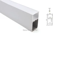 50x 1m setslot factory price aluminium profile for led and high u shape led aluminum profile for pendant or suspension lamps