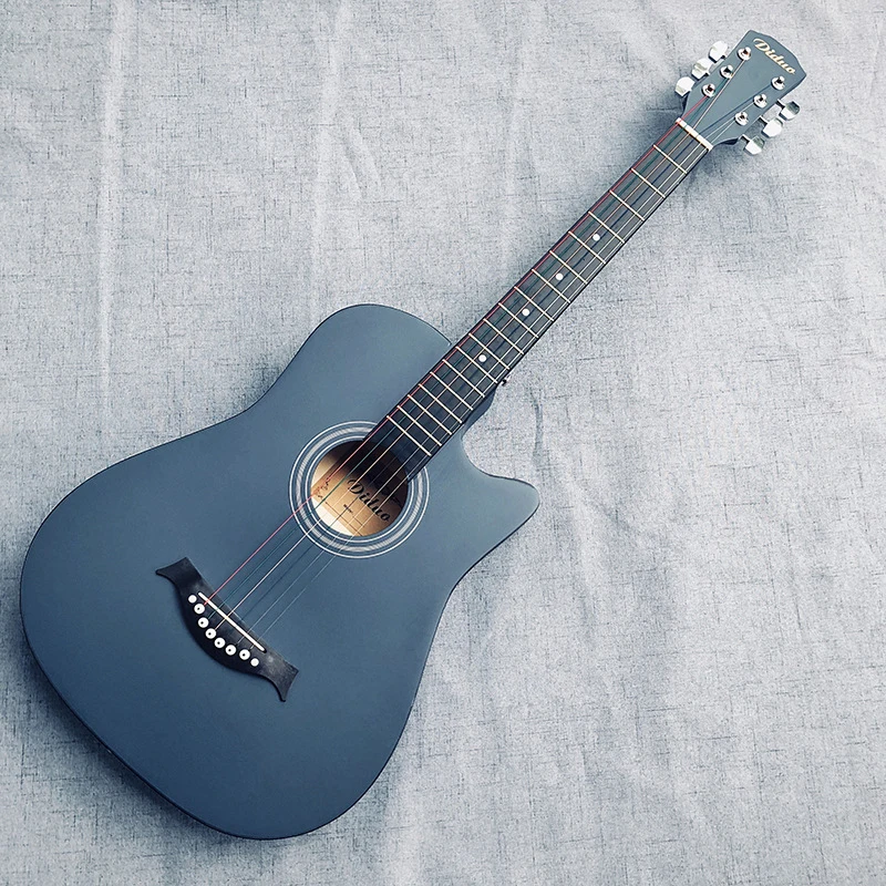 

Diduo 38 Inch Acoustic Guitar Basswood Guitarra for Beginner Blue Excellent Musical Instrument Guitar Accessories AGT73