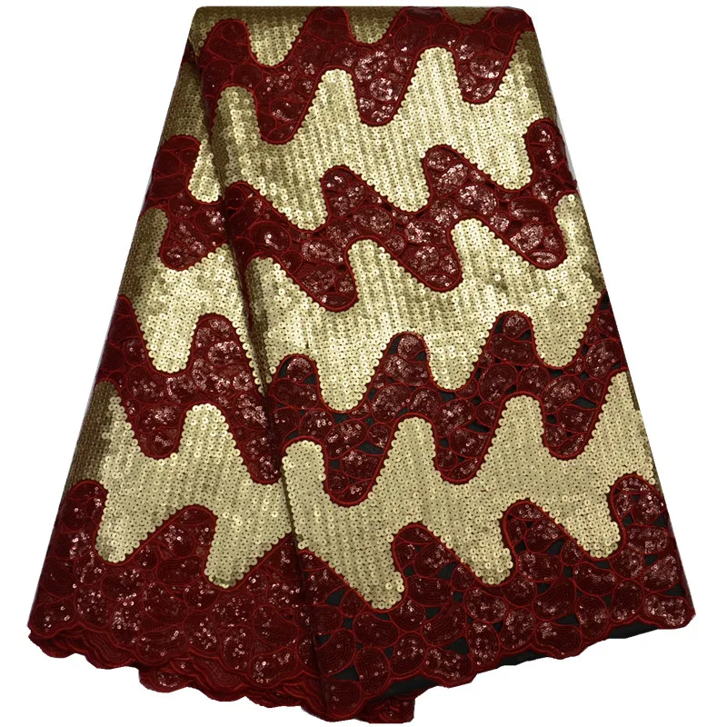 Последней Африканской Кружевной Ткани 2017 Французские Блестки Чистая Высокого