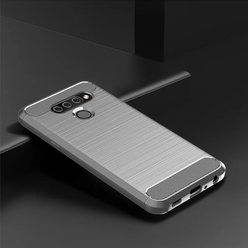 Для LG Q60 K50 чехол матовый из углеродного волокна Мягкий силиконовый бампер чехол для LG Stylo 5 K50 Q60 6,26 ''крышка телефона Капа Горячая