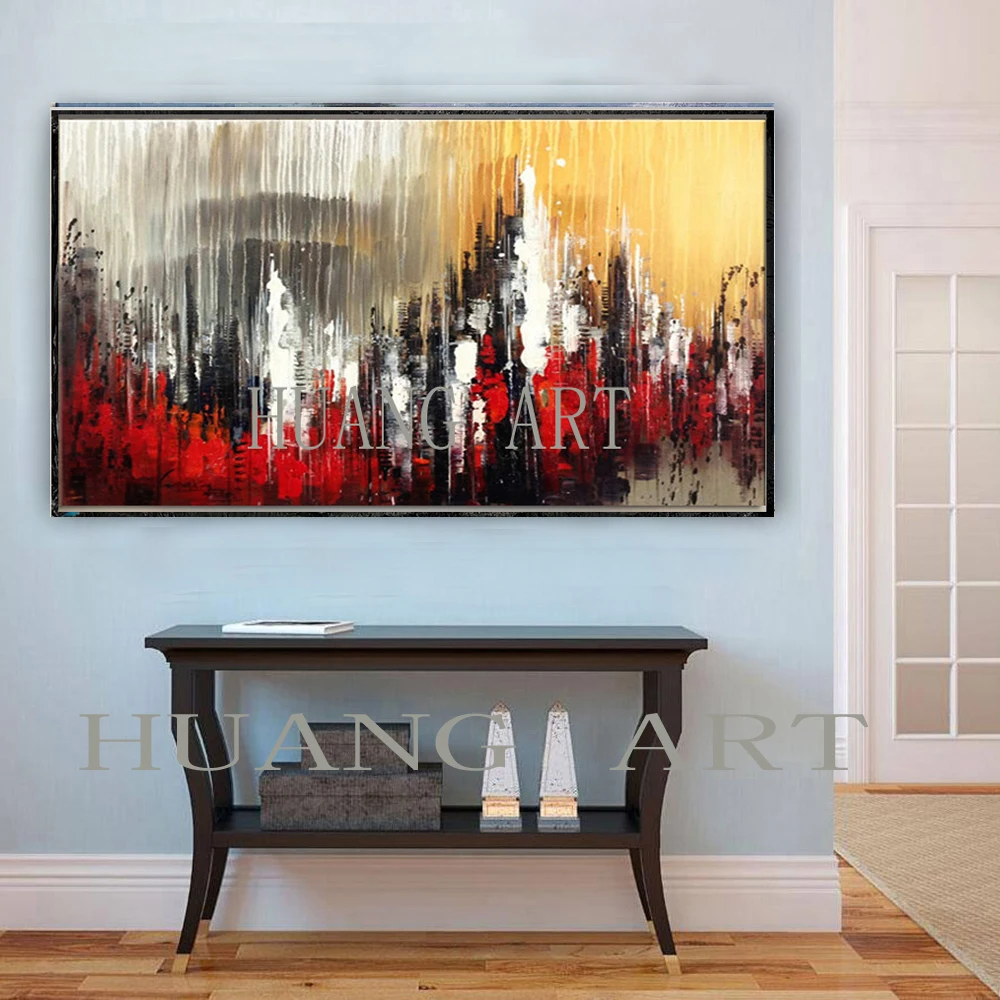 

Artist Hand-painted High Quality Modern Abstract Oil Painting on Canvas Abstract Yellow Oil Painting for Living Room Decoration
