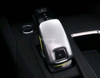 car styling abs matt gear shift knob cover car interior decoration 1pcs for peugeot 3008 gt 2016 2017