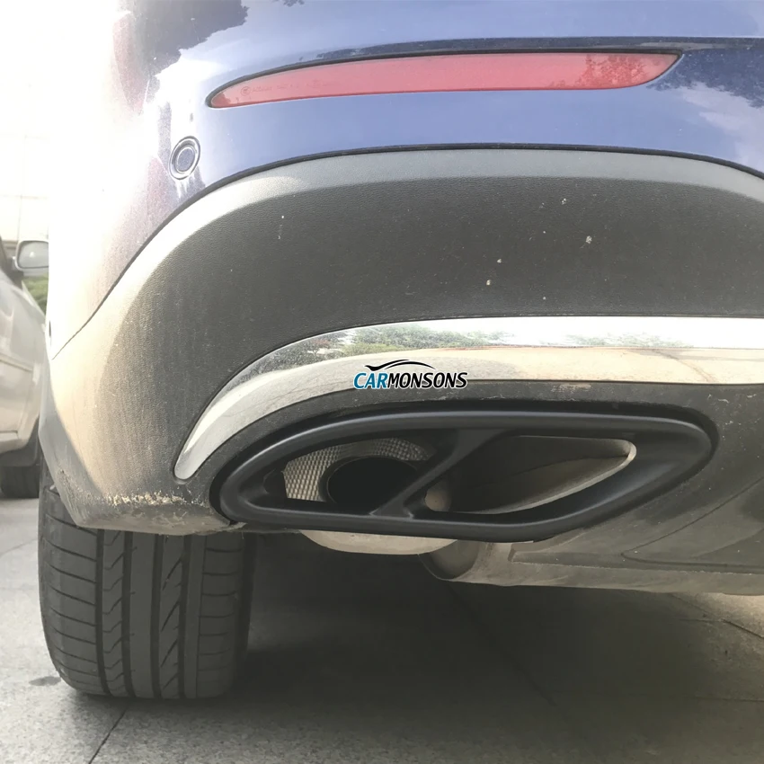 Carmonsons для Mercedes Benz C GLC E класс W205 W212 W213 X253 крышка выхлопной трубы из нержавеющей