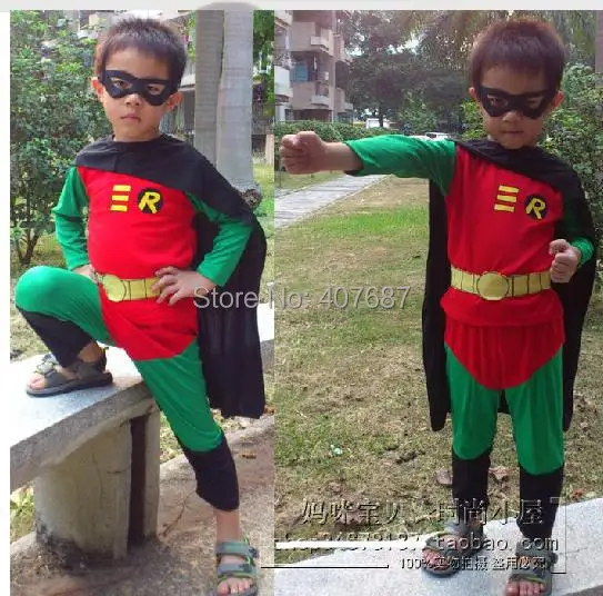 Robin program performance clothing modelling clothes Cosplay children Christmas ball |