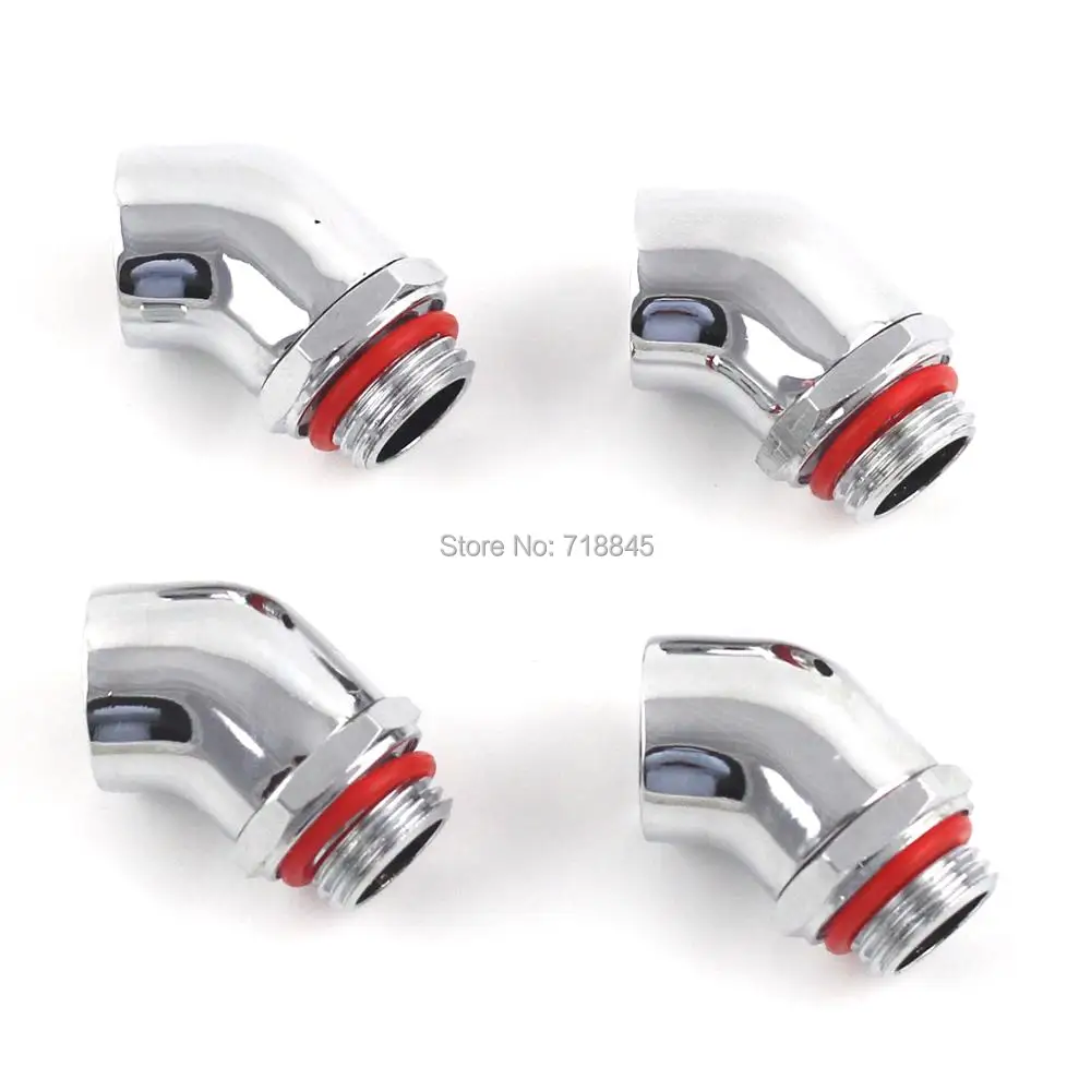 

High quality brass chrome plating water 45 rotary elbow rotating computer water