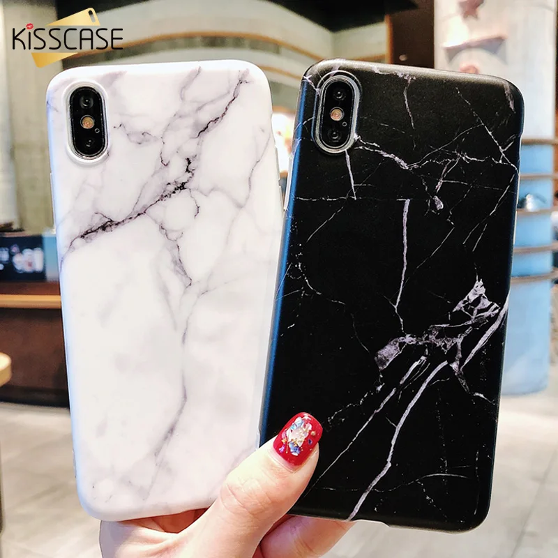 KISSCASE Marble Case For iPhone XR X XS Max 8 7 Soft Silicone Cover Phone Cases 5S SE 6s 6 Plus Accessories Funda |