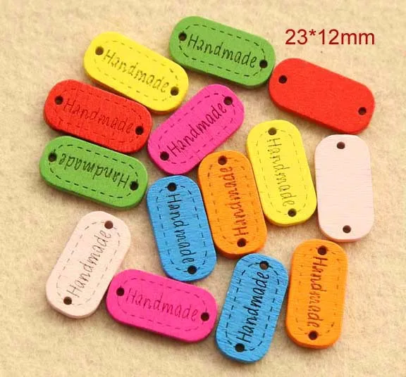 30 шт./лот деревянные пуговицы карамельного цвета овальные для рукоделия