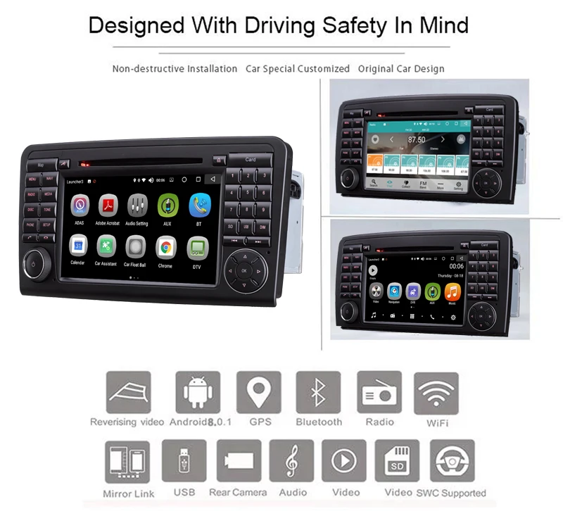 Автомобильный мультимедийный gps 2 din автомобильный dvd 4G/32G для Mercede s Ben z ML300 ML350 ML450