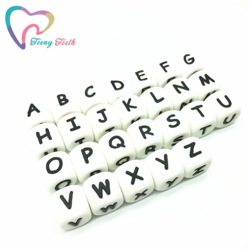 Teeny Teeth 1500 шт. оптовая продажа силиконовые бусины без бисфенола А Английский