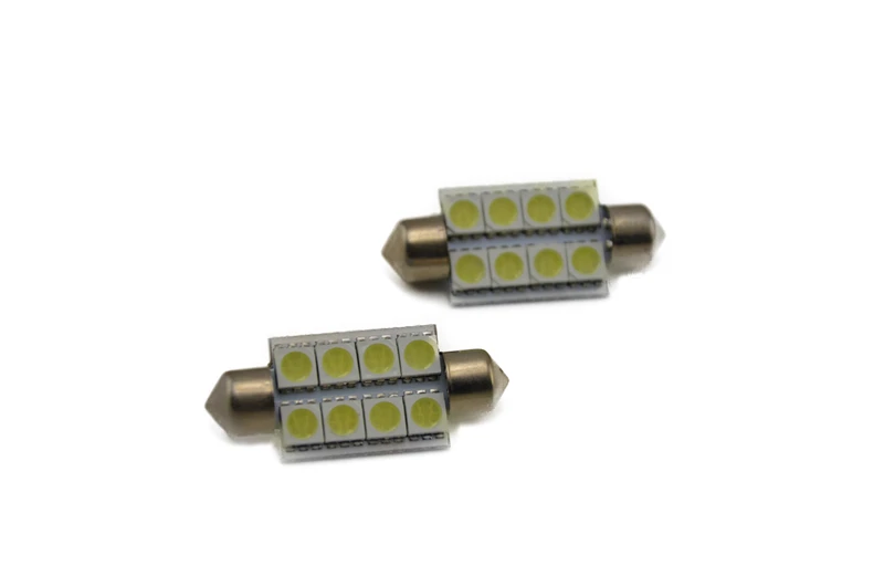 Универсальный 2 шт. 6 10 8 5050 SMD светодиодный 39 мм белый интерьер автомобиля