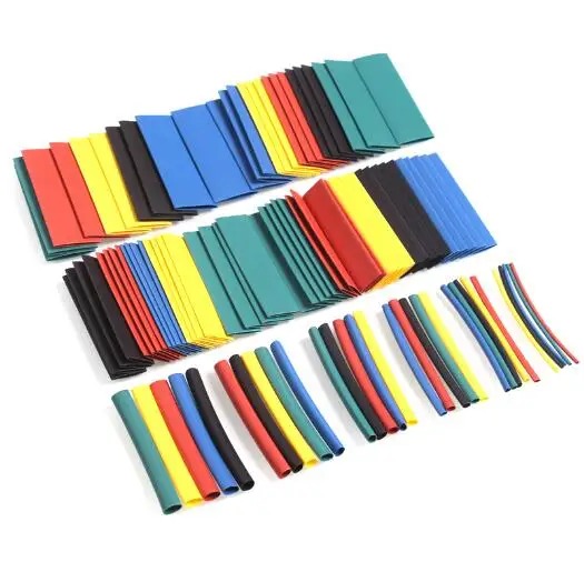 520 шт./компл. термоусадочная трубка 5 цветов 10 размеров изолированные трубки в