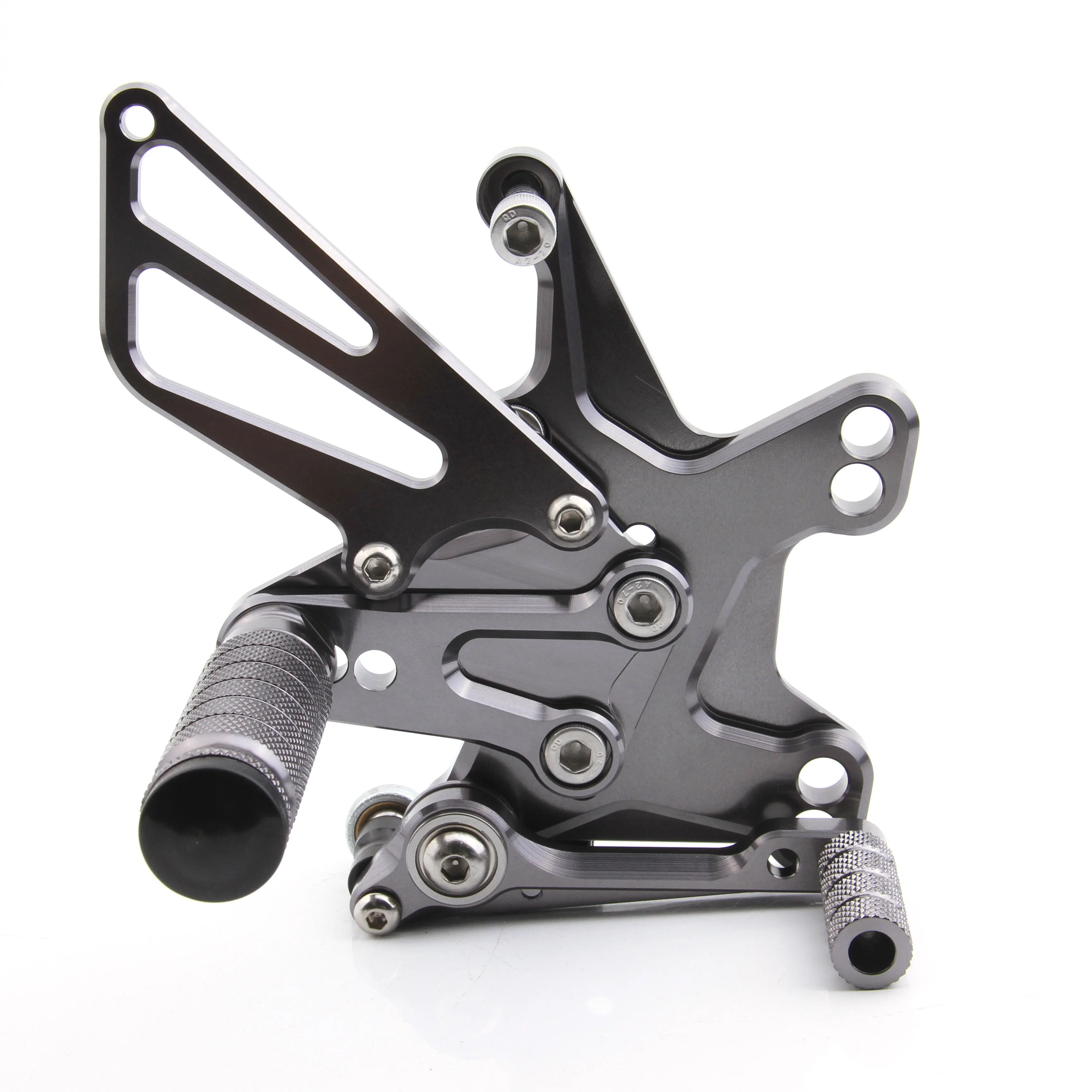 Для Kawasaki Ninja ZX10R CNC черная алюминиевая регулируемая подножки ZX 10R 2011 2013 2014 2015