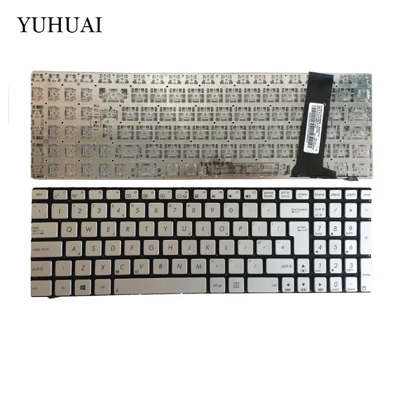 Новая английская клавиатура для ноутбука ASUS N56 N56V N76 N76V N76VB N76VJ N76VM N76VZ U500VZ N56VV N56VZ U500