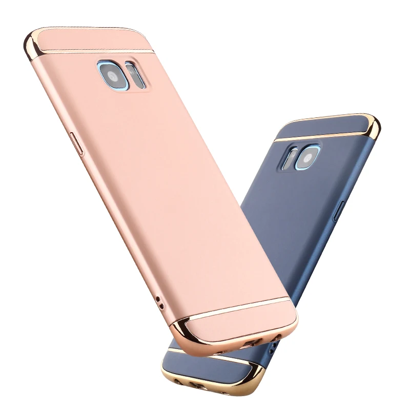 Для samsung Galaxy S6 Edge чехол 360 полная защита противоударный 3 в 1 ультратонкий жесткий