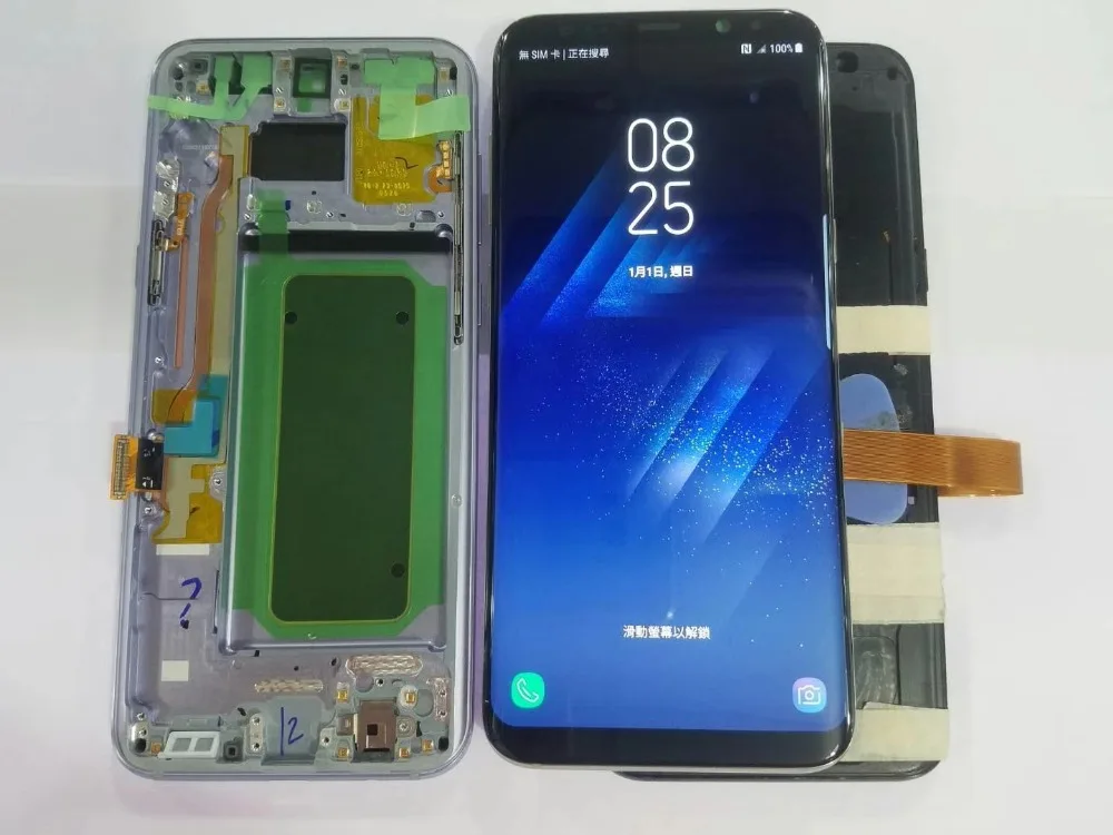 100% протестированный хороший Оригинальный ЖК-экран для Samsung S8 G950 ЖК-дисплей с