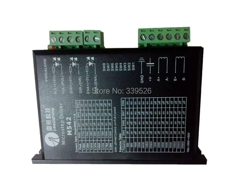 Моторчик Leadshine 57hs13 драйвер M542 2 фазы 1.3нм для оси x 1390 1290 9060 co2 Лазерная